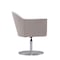 Manhattan Comfort Voyager Swivel Adjustable Accent Chair in Barley and Brushed Metal, PK2 2-AC051-BA - alternate 2